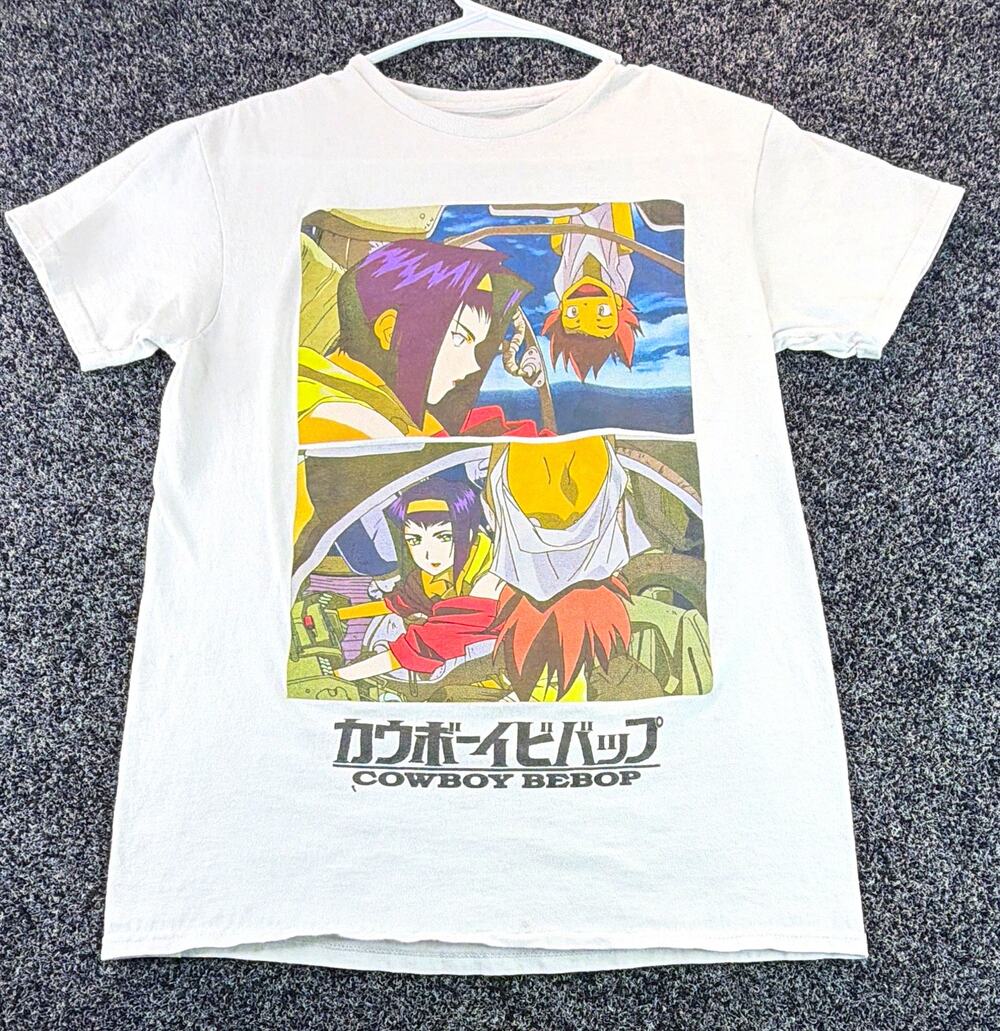 Sunrise Cowboy Bebop Funimation Graphic Print White Crew Neck T-Shirt S